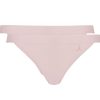 Dames Ten Cate Bikini Slip | Ten Cate Dames Fine 2-Pack Tanga Slip Fresh Powder 980