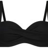 Dames Ten Cate Ten Cate Beach | Ten Cate Beach Dames Bikinitop Black Rib 1612