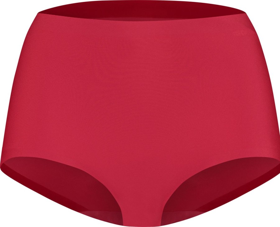 Dames Ten Cate Maxi Slip | Ten Cate Dames Secrets High Waist Brief Red 634