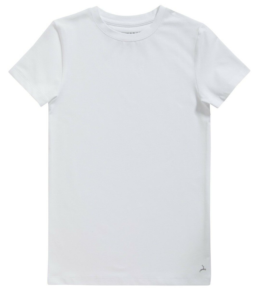 Jongens Ten Cate Shirt Met Korte Mouwen | Ten Cate Jongens Organic Cotton Stretch T-Shirt Wit 001