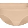 Dames Ten Cate Bikini Slip | Ten Cate Dames Basics 2-Pack Bikini Beige 029