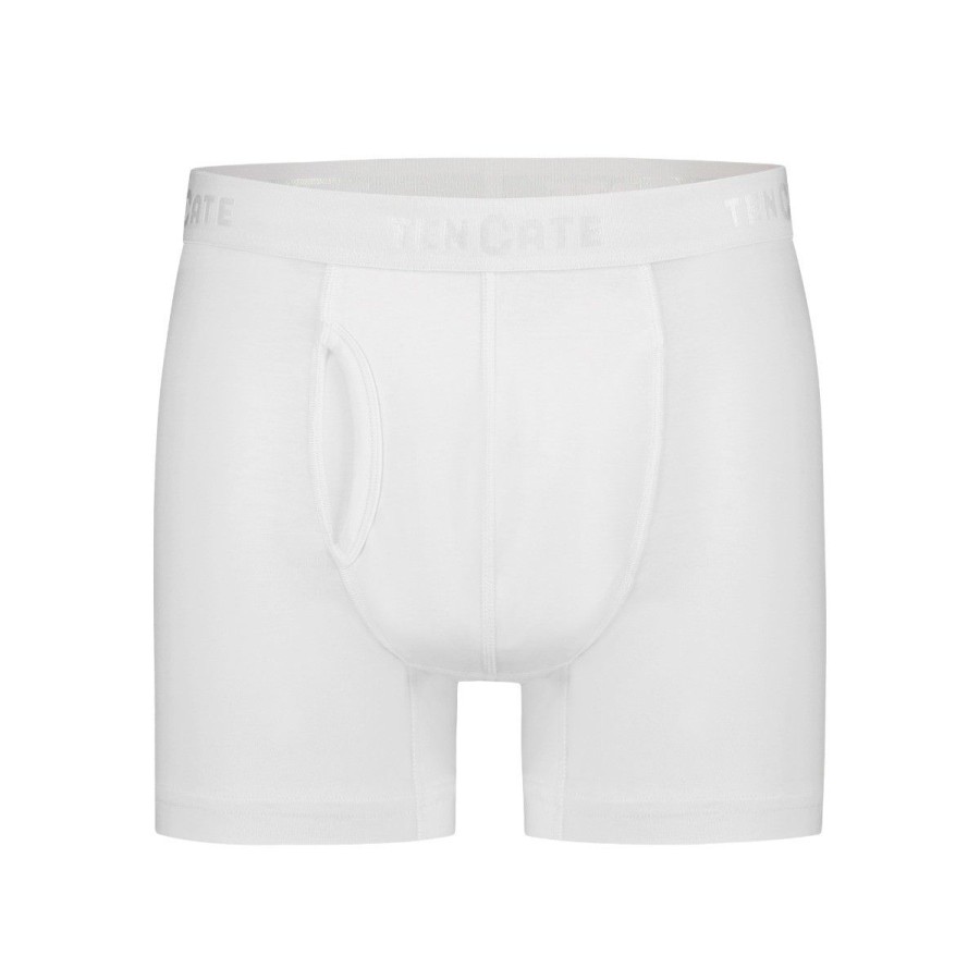 Heren Ten Cate Boxershorts | Ten Cate Heren Basics 2-Pack Boxershort Wit 001