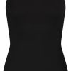 Dames Ten Cate Hemd Met Smalle Bandjes | Ten Cate Dames Basics Shape Spaghetti Top Zwart 090