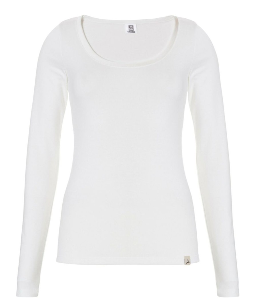 Dames Ten Cate Shirts | Ten Cate Dames Thermo Longsleeve Snow White 015