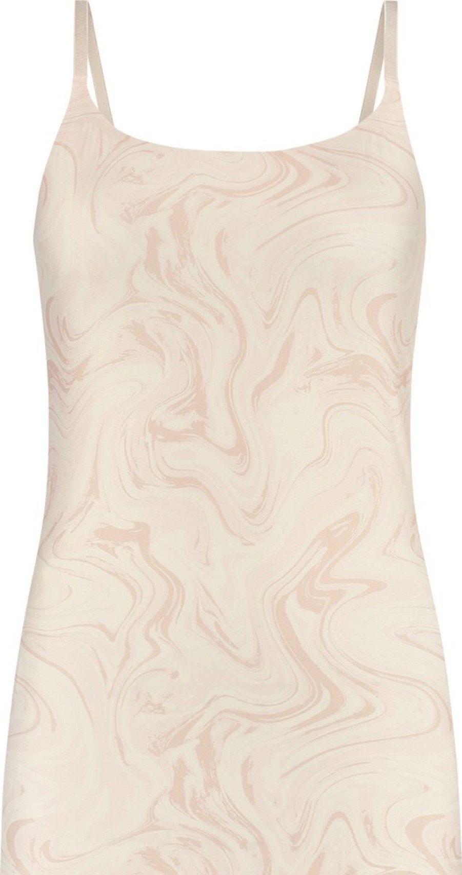 Dames Ten Cate Hemd Met Smalle Bandjes | Ten Cate Dames Secrets Spaghetti Top Swirle Soft Pink 1596