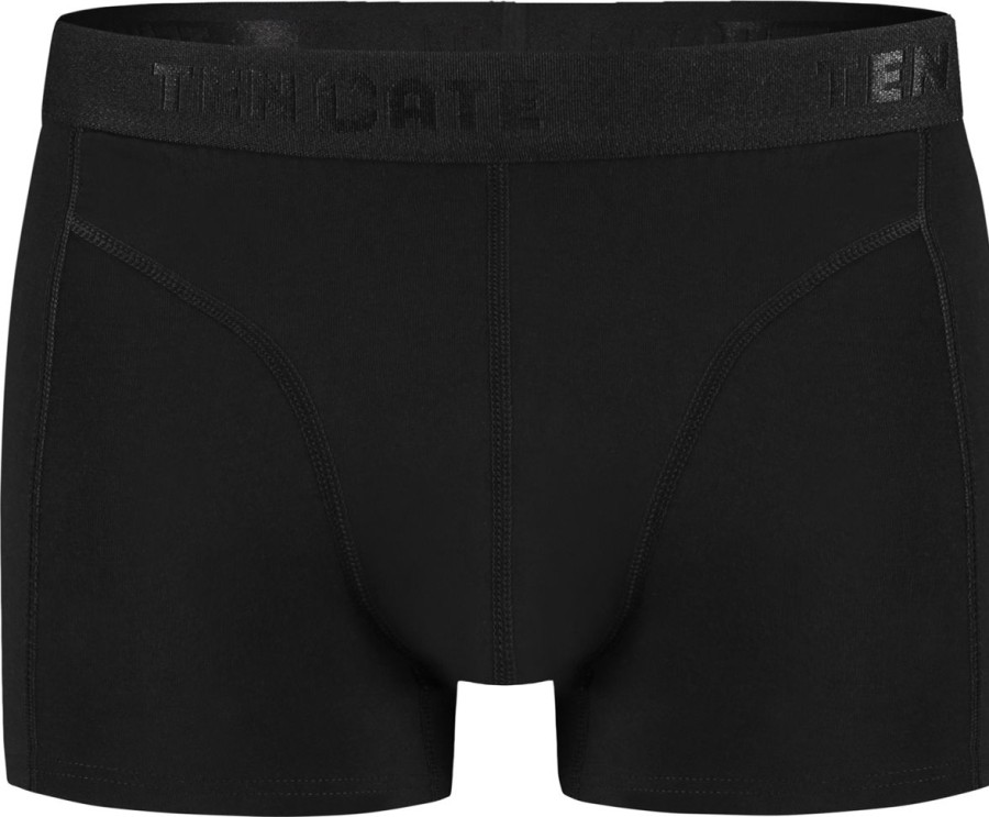 Heren Ten Cate Boxershorts | Ten Cate Heren Basics 2Pack Shorty Zwart 090