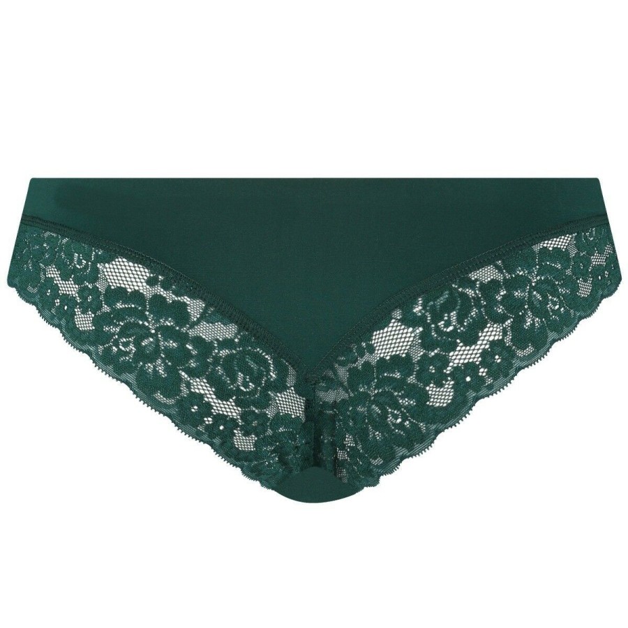 Dames Ten Cate Strings | Ten Cate Dames Secrets Seasonal Lace Brazilian Donkergroen 3194