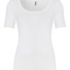 Dames Ten Cate Shirt Met Korte Mouwen | Ten Cate Dames Thermo T-Shirt Snow White 015