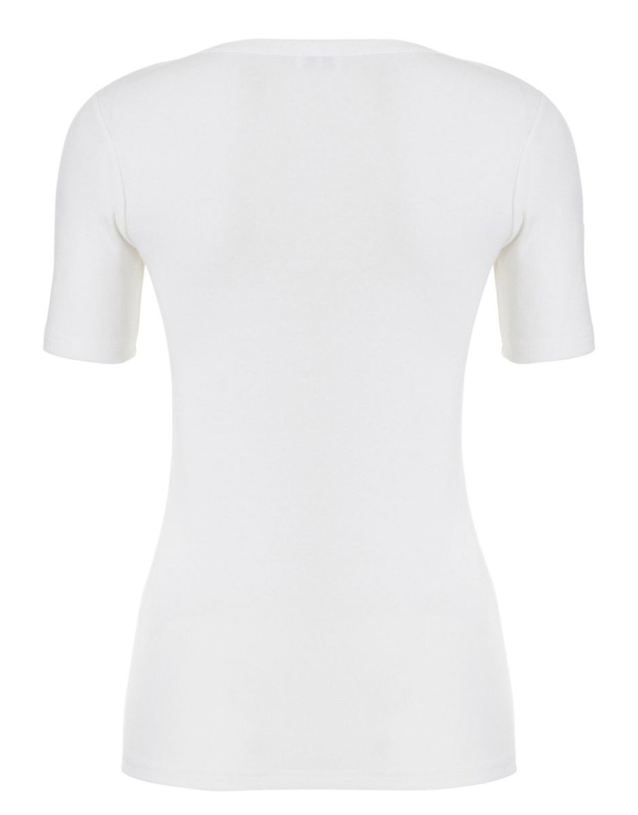 Dames Ten Cate Shirt Met Korte Mouwen | Ten Cate Dames Thermo T-Shirt Snow White 015