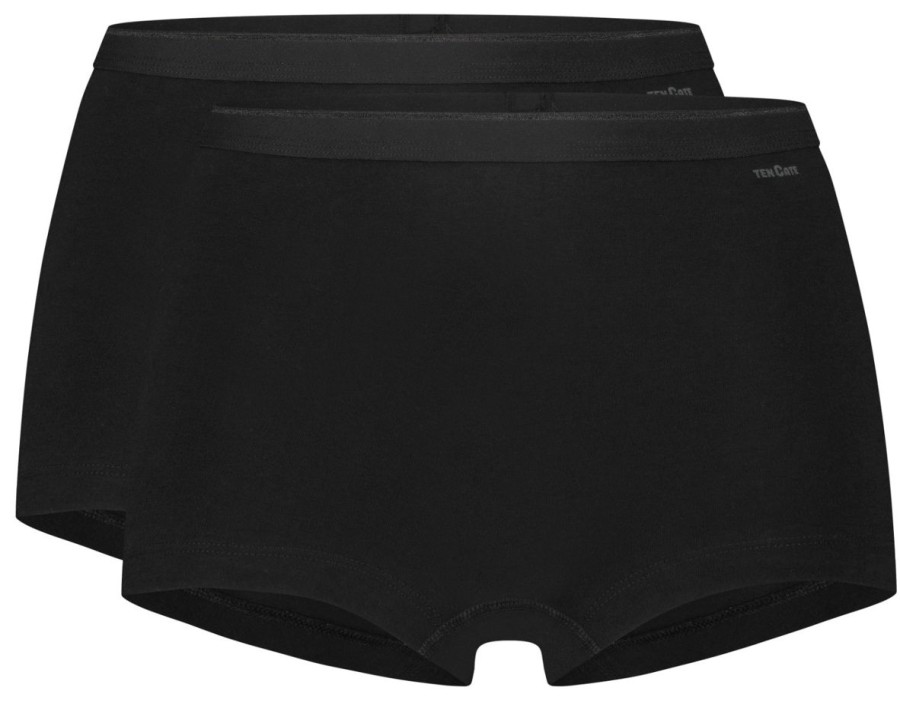 Dames Ten Cate Short | Ten Cate Dames Basics 2-Pack Short Zwart 090