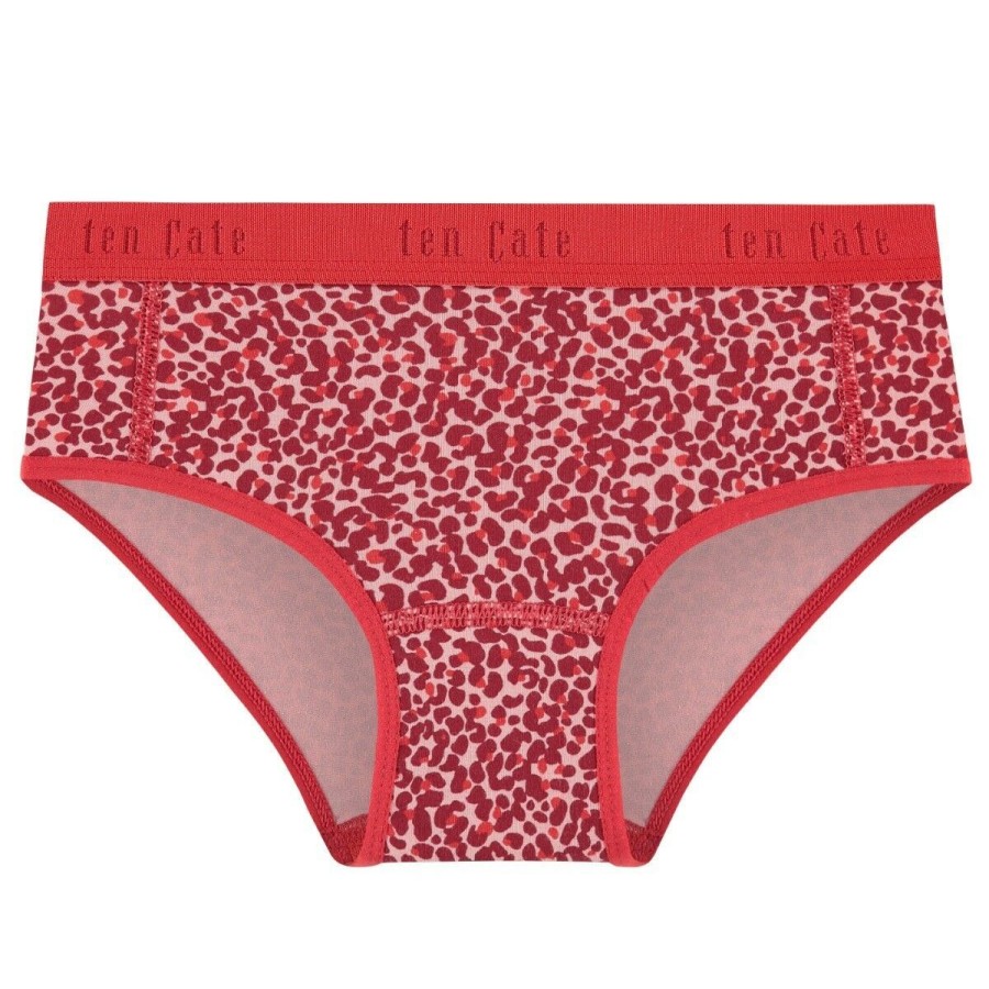 Meisjes Ten Cate Hipsters | Ten Cate Meisjes Organic Cotton Stretch Hipster Rood 1503