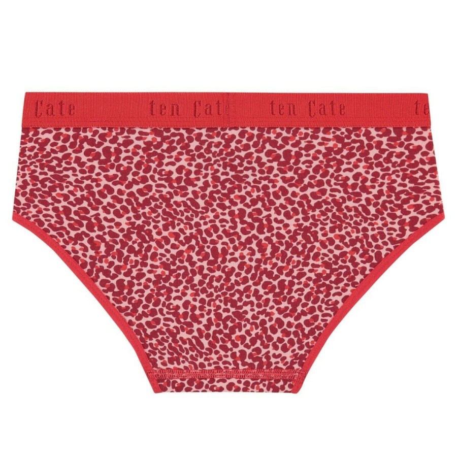 Meisjes Ten Cate Hipsters | Ten Cate Meisjes Organic Cotton Stretch Hipster Rood 1503