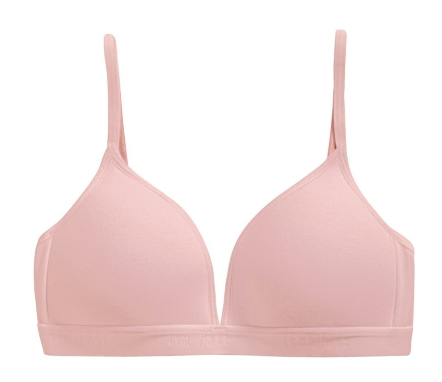 Dames Ten Cate | Ten Cate Unisex Basics Girls Padded Bra Ash Pink 1393