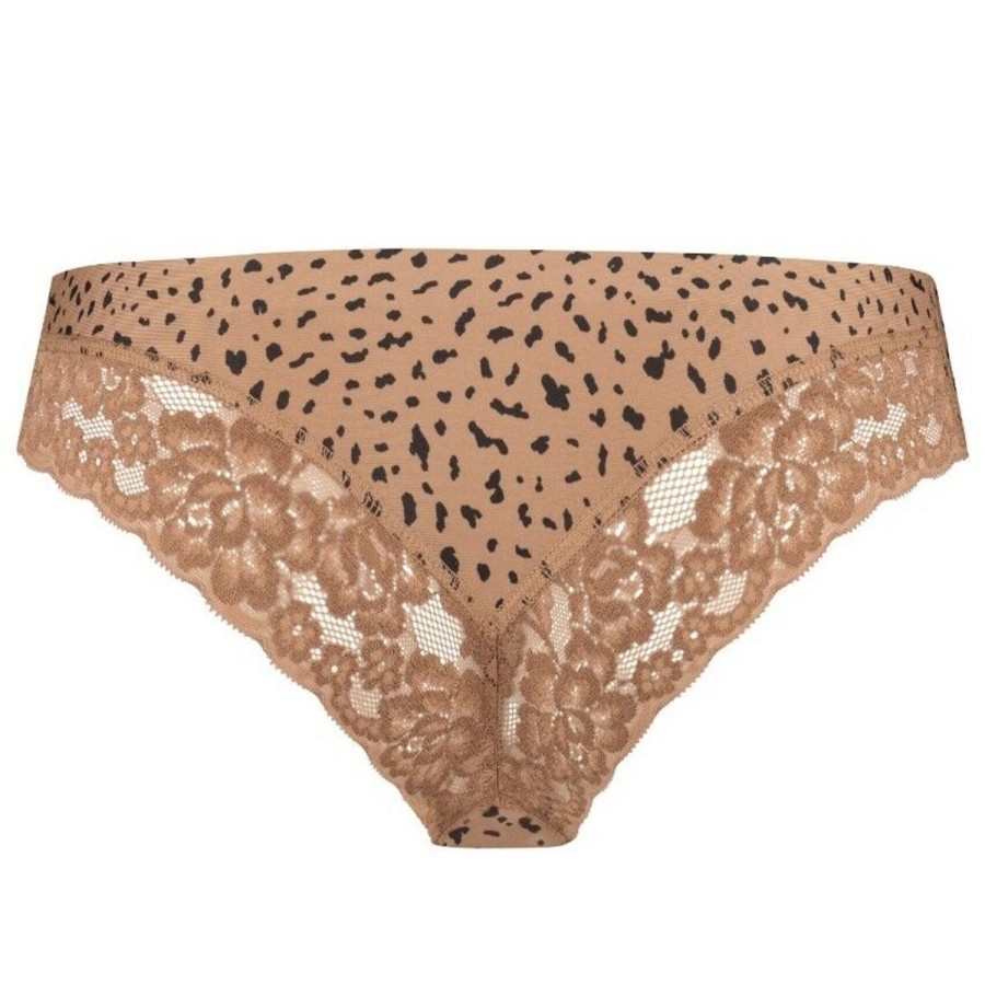 Dames Ten Cate Rio Slip | Ten Cate Dames Secrets Lace Brazilian Wild Nuts 1536