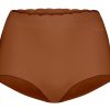 Dames Ten Cate Maxi Slip | Ten Cate Dames Secrets High Waist Brief Lace Pecan 1553