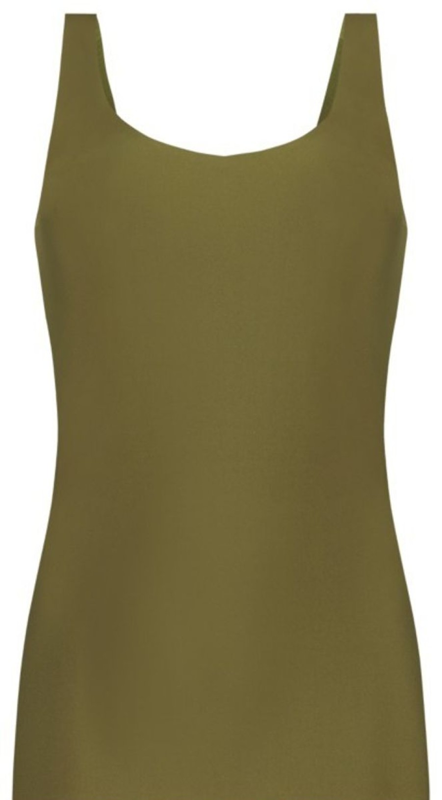 Dames Ten Cate Maxi Slip | Ten Cate Dames Secrets 2-Way Hemd Olive Green 1605