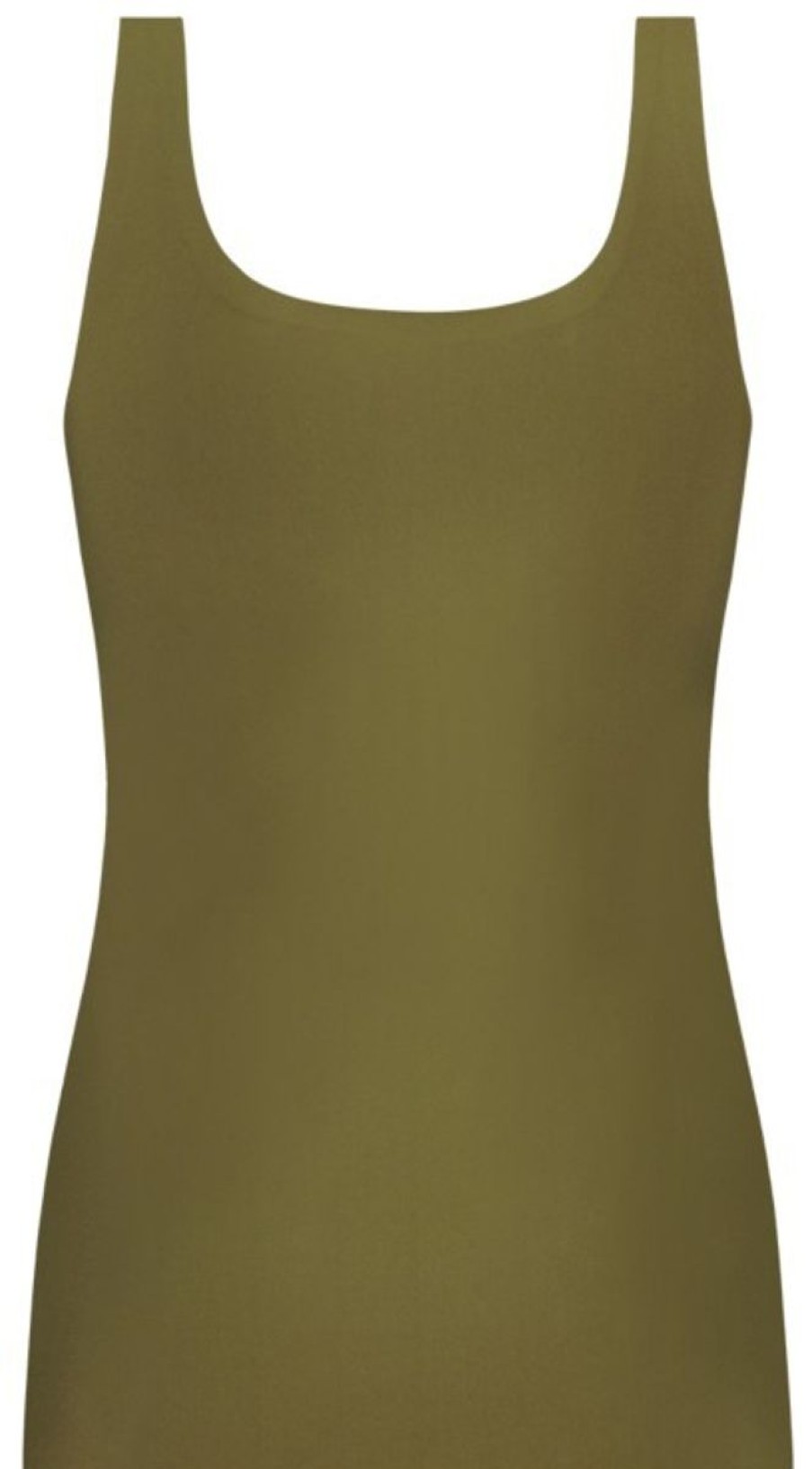 Dames Ten Cate Maxi Slip | Ten Cate Dames Secrets 2-Way Hemd Olive Green 1605