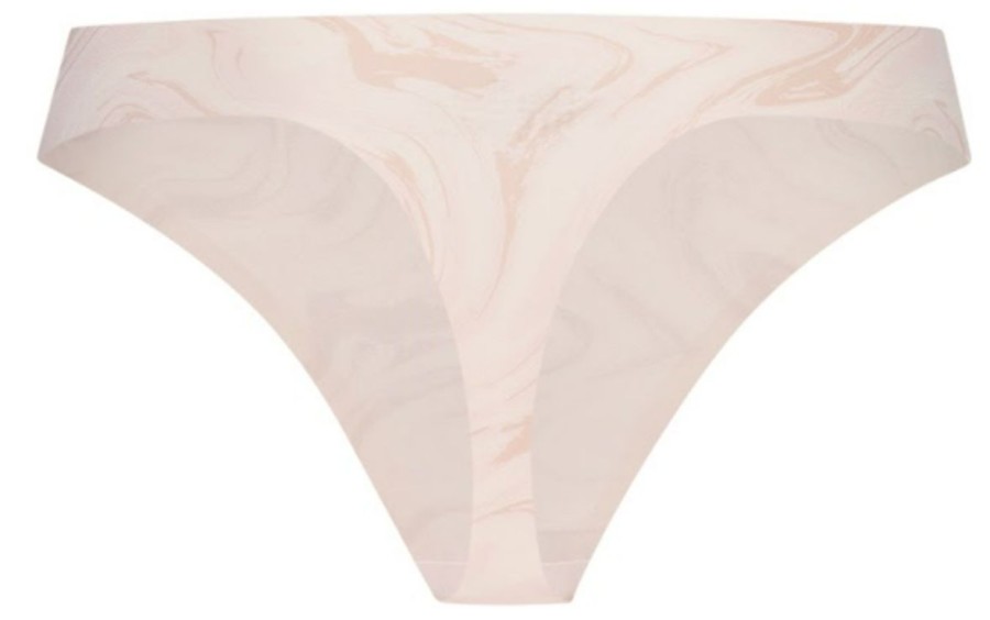 Dames Ten Cate Strings | Ten Cate Dames Secrets String Swirle Soft Pink 1596