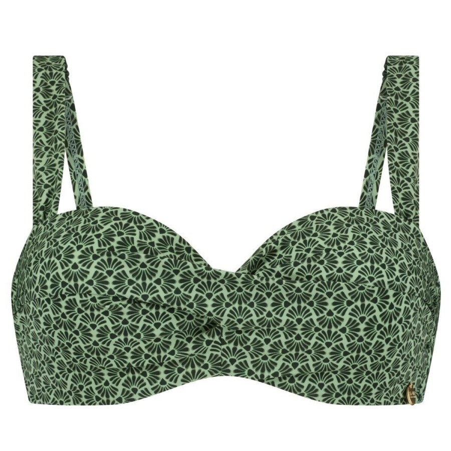 Dames Ten Cate Bikini'S | Tc Wow Dames Bikinitop Green Sunrise 1466