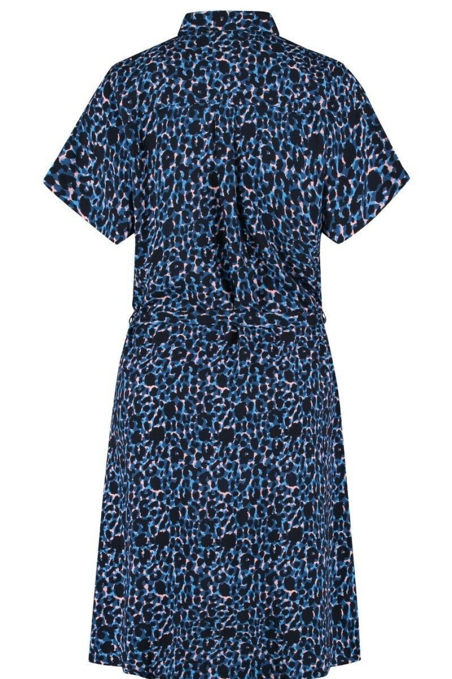 Dames Ten Cate Strandkleding | Tc Wow Dames Shirt Dress Navy Leopard 1472