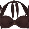 Dames Ten Cate Ten Cate Beach | Ten Cate Beach Dames Bikinitop Chocolate Rib 2368