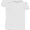 Heren Ten Cate Shirt Met Korte Mouwen | Ten Cate Heren Basics 2-Pack T-Shirt Wit 001