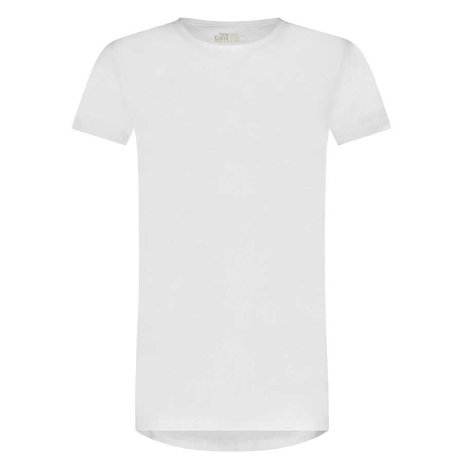 Heren Ten Cate Shirt Met Korte Mouwen | Ten Cate Heren Basics 2-Pack T-Shirt Wit 001