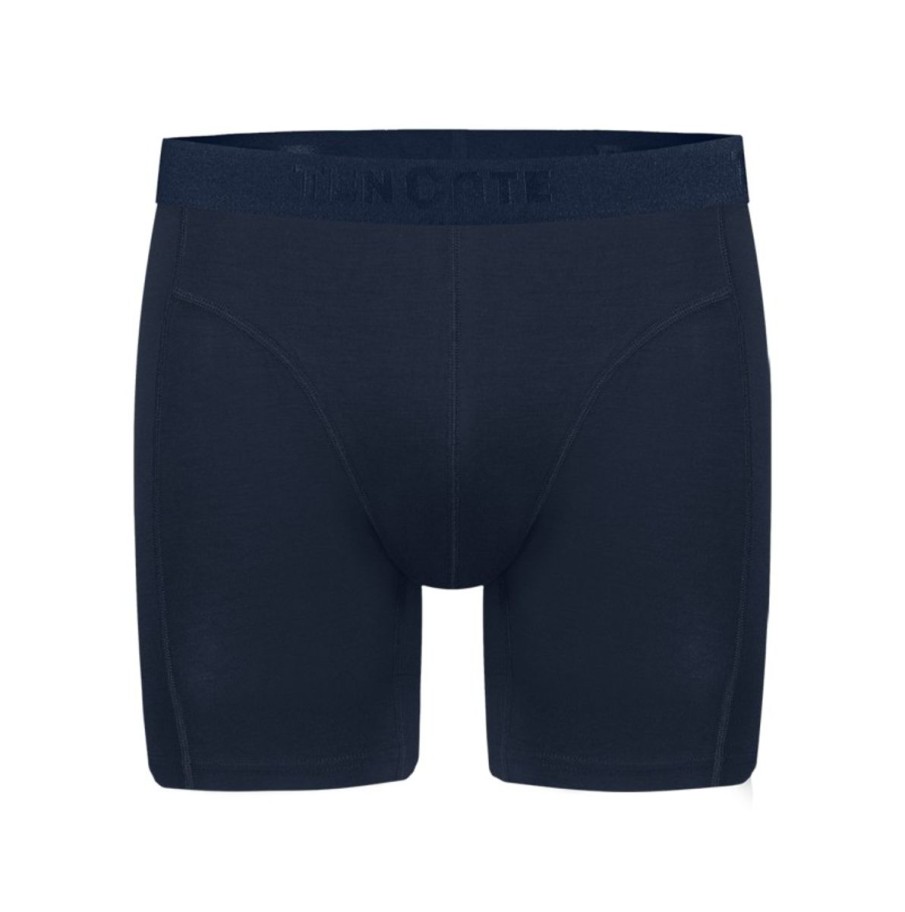 Heren Ten Cate Short Met Lange Pijpjes | Ten Cate Heren Basics Men Long Shorts 4 Pack Navy 159