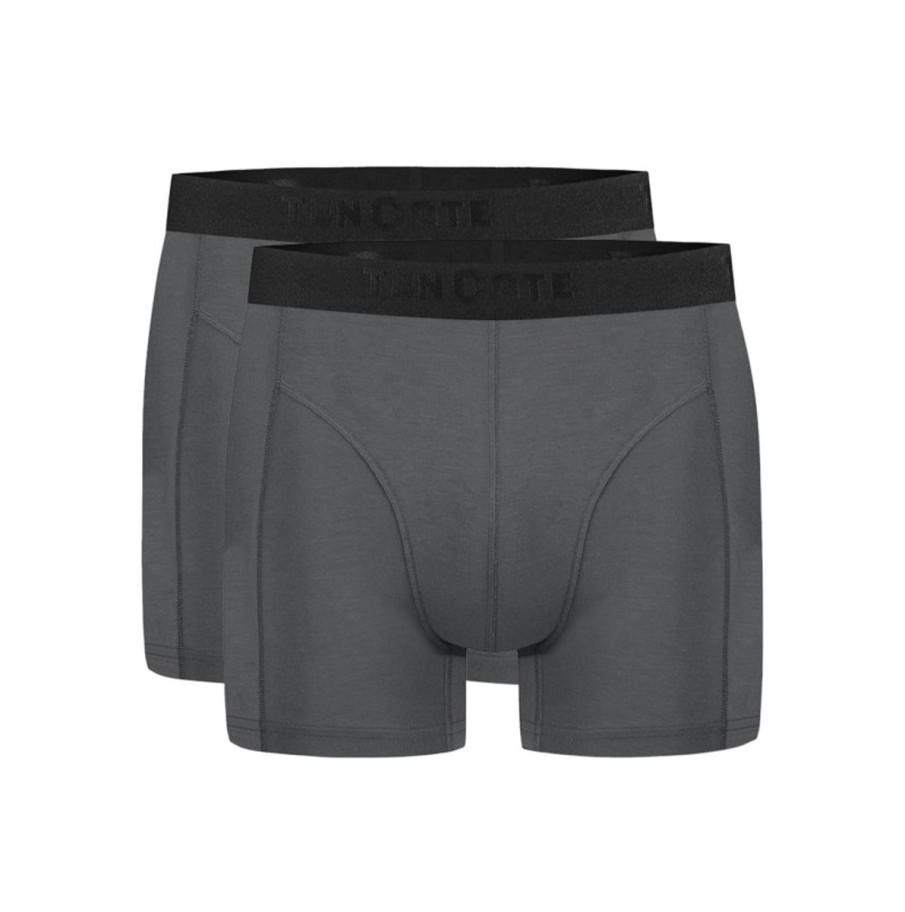 Heren Ten Cate Boxershorts | Ten Cate Heren Basics Men Shorts 2 Pack Grey 1476