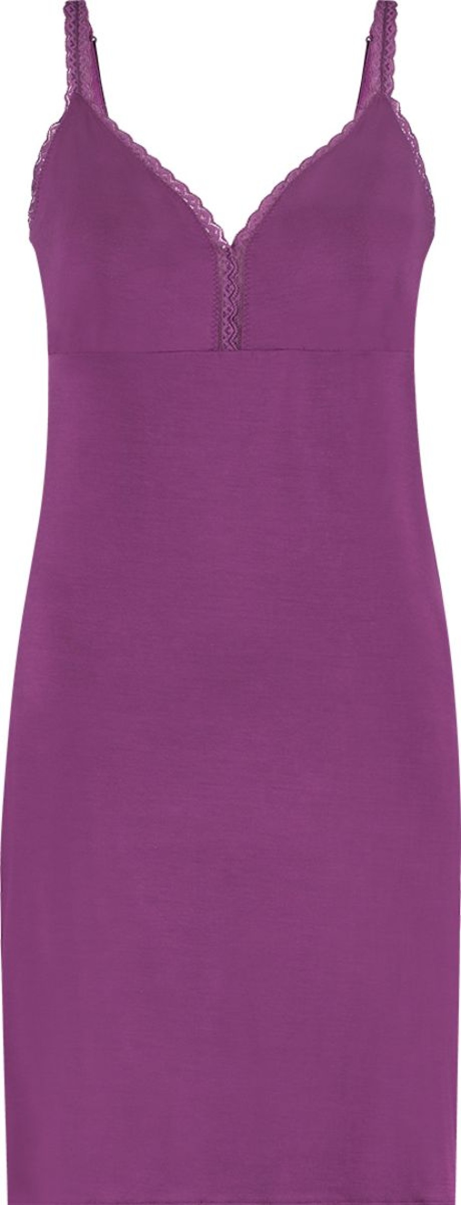 Dames Ten Cate Onderjurken | Ten Cate Dames Secrets Special Dress V-Lace Purple 1595