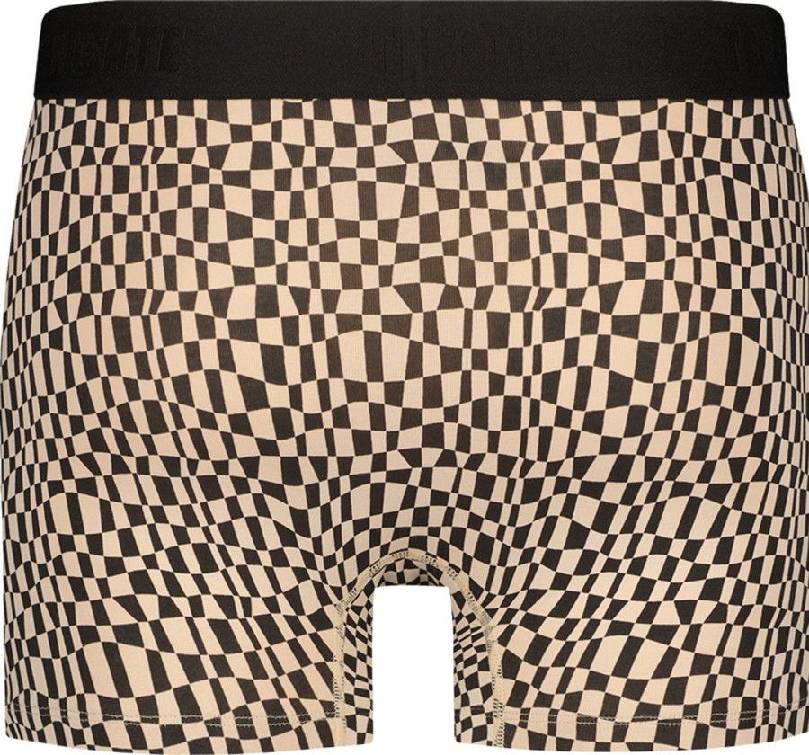 Heren Ten Cate Boxershorts | Ten Cate Heren 2-Pack Basic Short Waves 3222