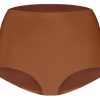 Dames Ten Cate Maxi Slip | Ten Cate Dames Secrets High Waist Brief Pecan 1553