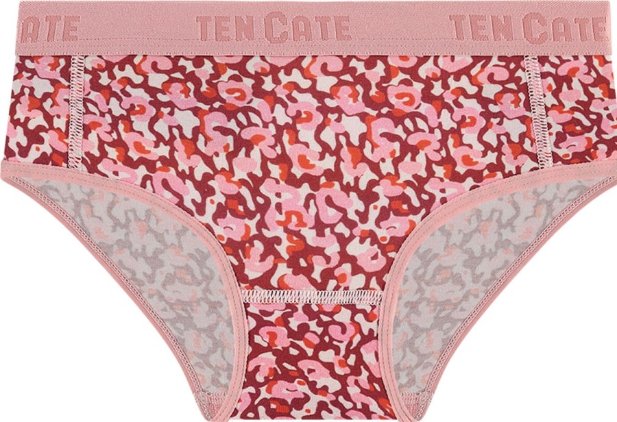 Meisjes Ten Cate Hipsters | Ten Cate Meisjes 2-Pack Basic Hipster Cute Leopard 3224