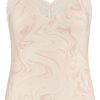 Dames Ten Cate Hemd Met Smalle Bandjes | Ten Cate Dames Secrets Spaghetti Top Lace Swirle Soft Pink 1596