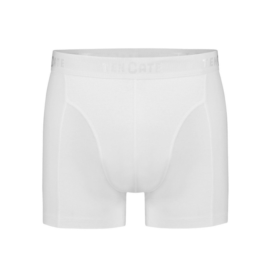 Heren Ten Cate Boxershorts | Ten Cate Heren Basics 2-Pack Boxershort Wit 001