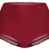 Dames Ten Cate Maxi Slip | Ten Cate Dames Secrets High Waist Lace Beet Red 5006