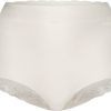 Dames Ten Cate Maxi Slip | Ten Cate Dames Secrets High Waist Brief Lace Off White 1056