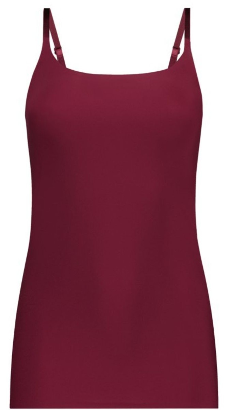 Dames Ten Cate Maxi Slip | Ten Cate Dames Secrets Spaghetti Top Beet Red 5006