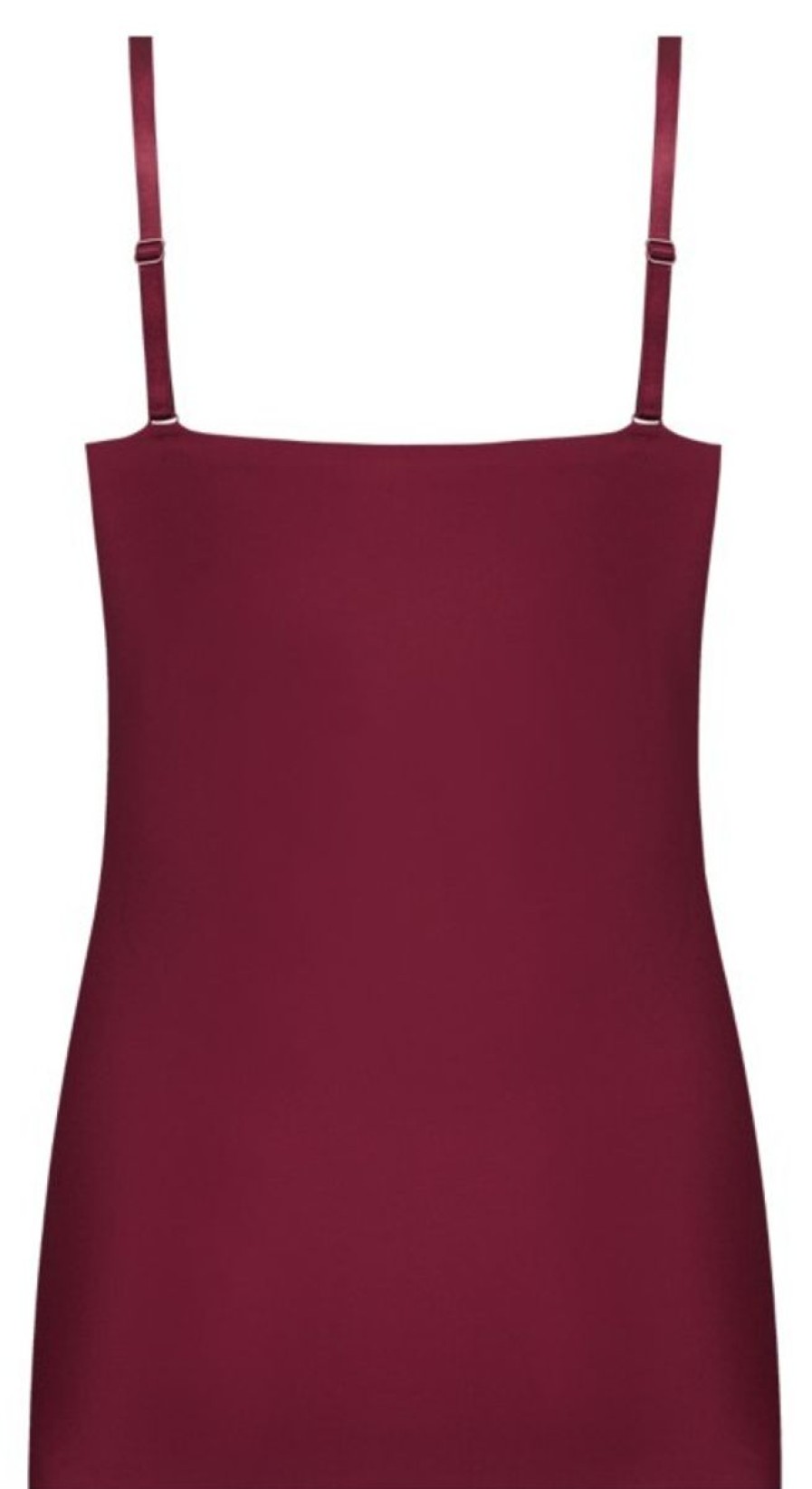 Dames Ten Cate Maxi Slip | Ten Cate Dames Secrets Spaghetti Top Beet Red 5006