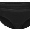 Dames Ten Cate Bikini Slip | Ten Cate Dames Basics 2-Pack Bikini Zwart 090