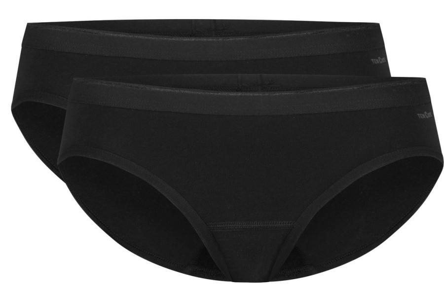 Dames Ten Cate Bikini Slip | Ten Cate Dames Basics 2-Pack Bikini Zwart 090