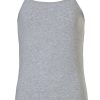 Meisjes Ten Cate Hemd Met Smalle Bandjes | Ten Cate Meisjes Basics 1018Y Hemd Light Grey Melee Light Grey Melee