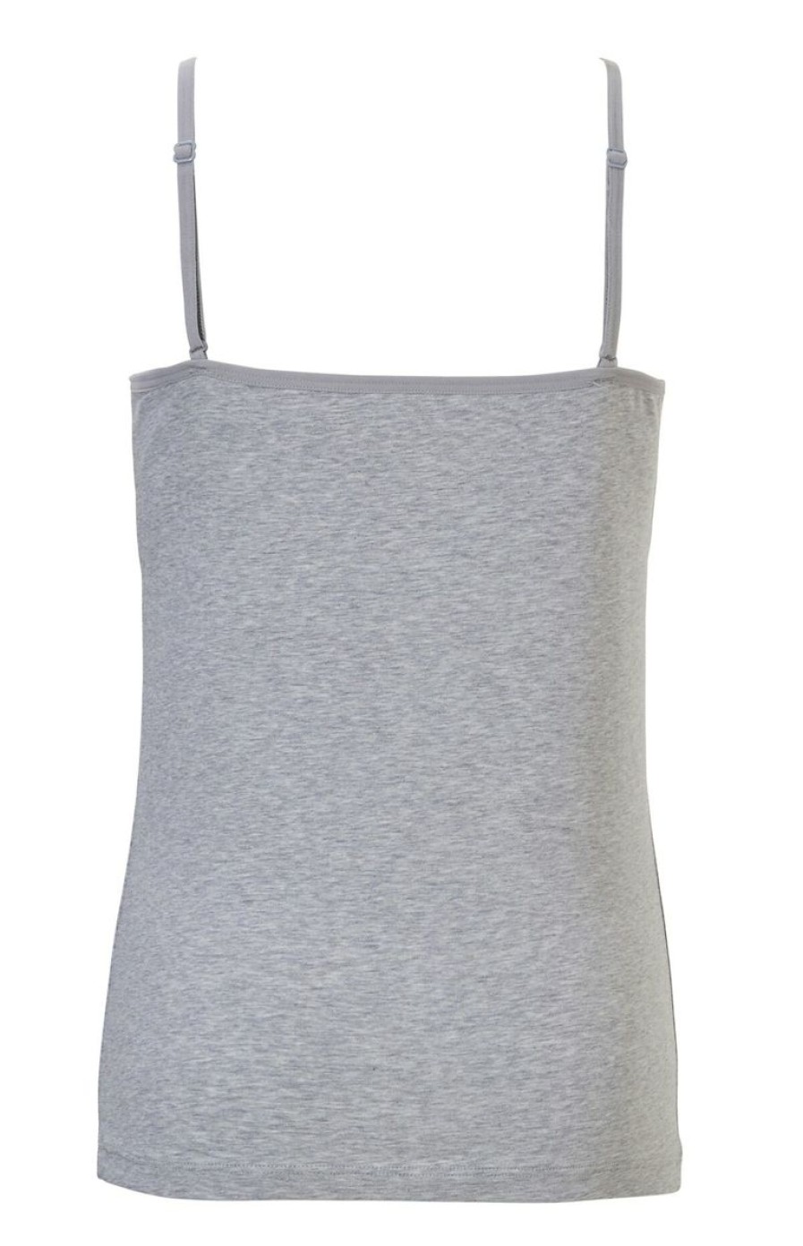 Meisjes Ten Cate Hemd Met Smalle Bandjes | Ten Cate Meisjes Basics 1018Y Hemd Light Grey Melee Light Grey Melee