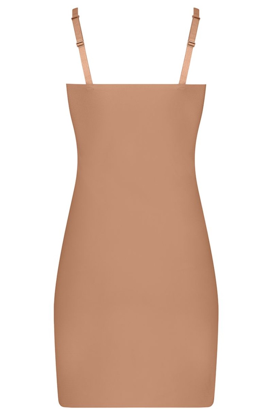 Dames Ten Cate Onderjurken | Ten Cate Dames Secrets Slipdress Hazelnut 1534