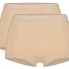 Dames Ten Cate Short | Ten Cate Dames Basics 2-Pack Short Beige 029