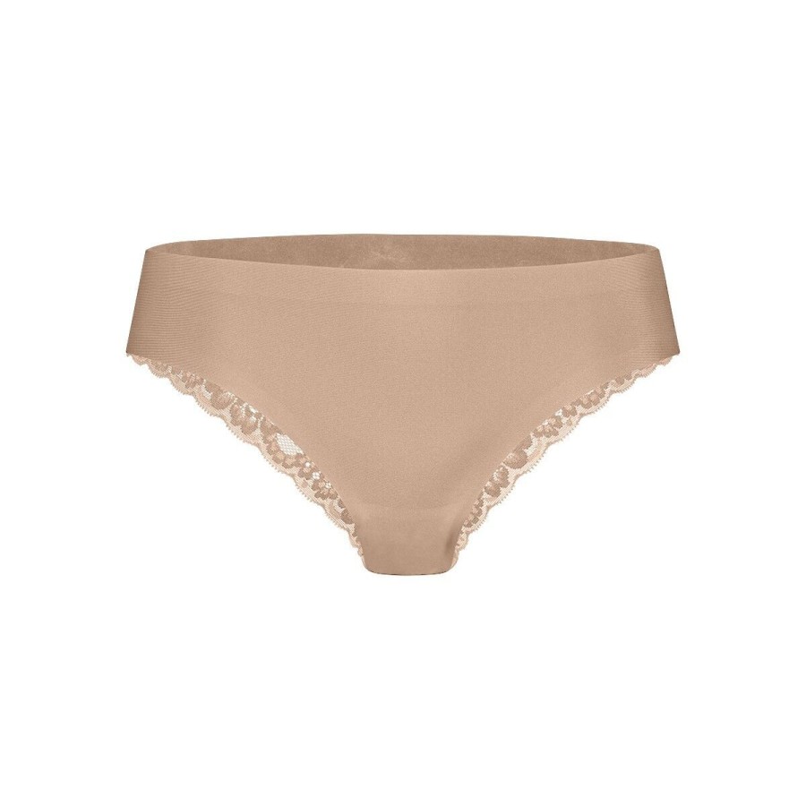 Dames Ten Cate Bikini Slip | Ten Cate Dames Secrets Lace Brazilian Walnut 1532