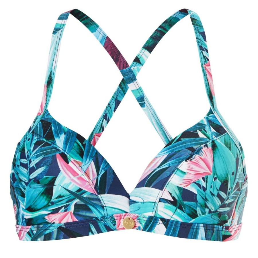 Dames Ten Cate Bikinitops | Tc Wow Dames Bikinitop Groen/Roze